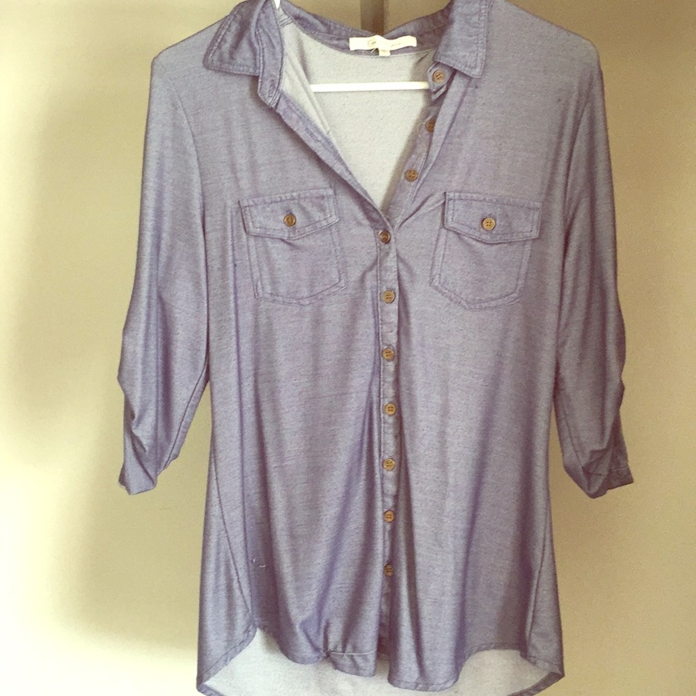 Soft Denim-Colored Shirt